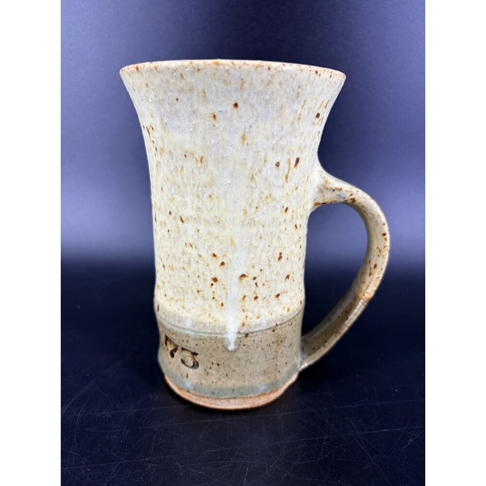 Keuka Stoneware Pottery Mug 1973 Drip Glaze Lake Vintage